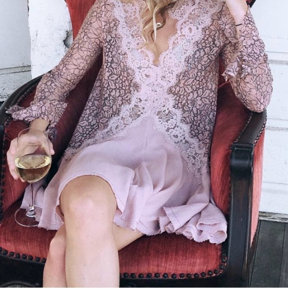 Free People Tell Tale lace tunic